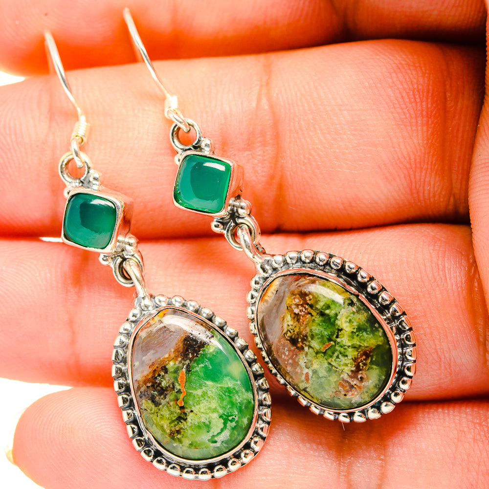 Rainforest Opal Earrings handcrafted by Anasilvercos - EARR419807