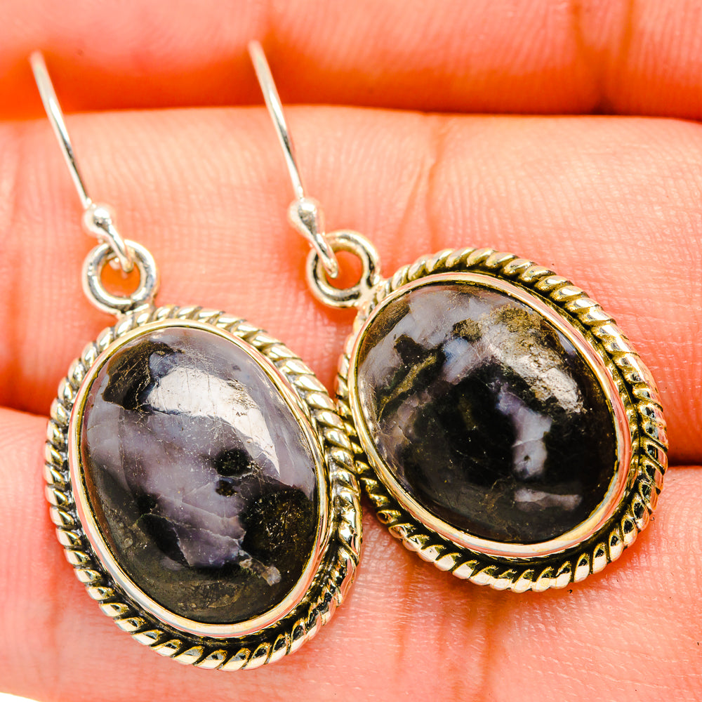 Gabbro Stone Earrings handcrafted by Anasilvercos - EARR419819