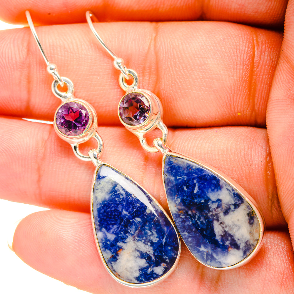 Sodalite Earrings handcrafted by Anasilvercos - EARR419830