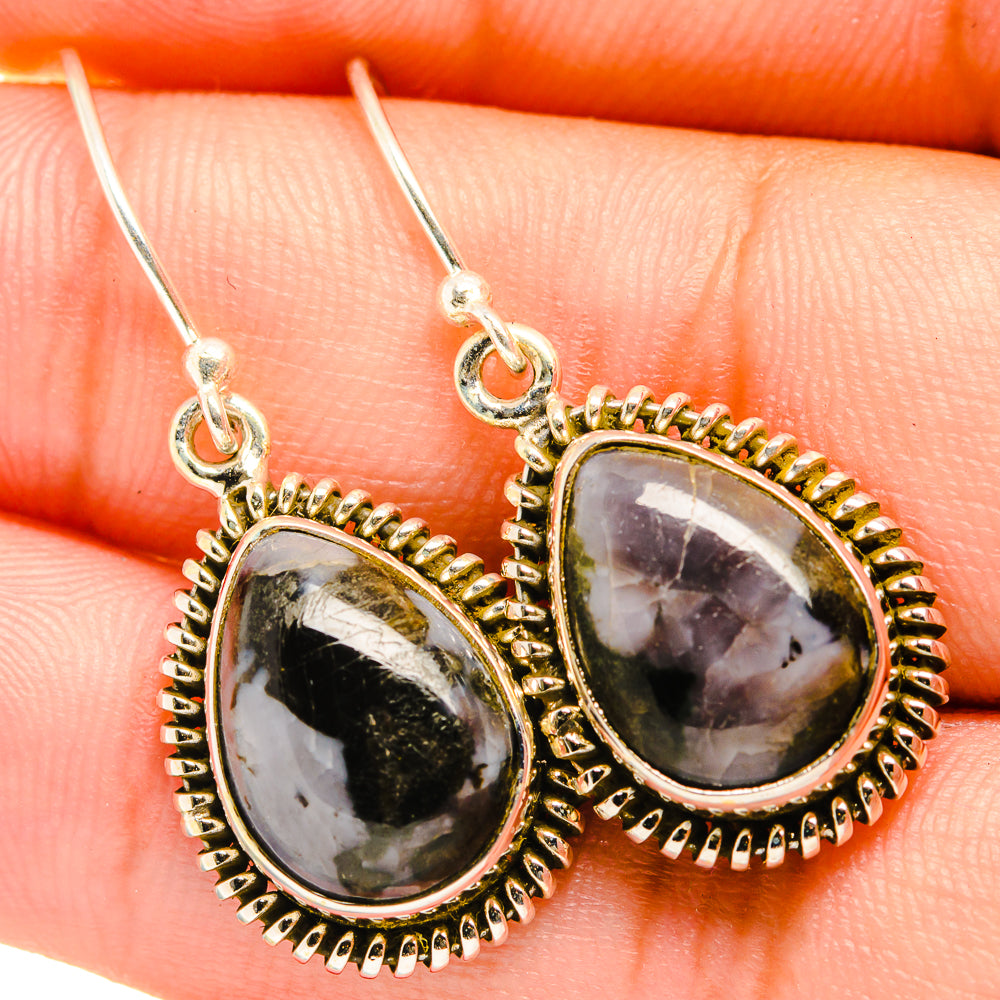 Gabbro Stone Earrings handcrafted by Anasilvercos - EARR419837