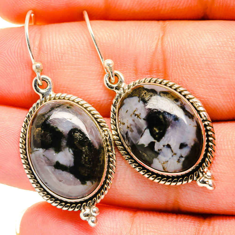 Gabbro Stone Earrings handcrafted by Anasilvercos - EARR419849