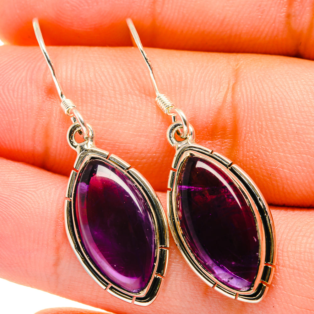 Amethyst Earrings handcrafted by Anasilvercos - EARR419851