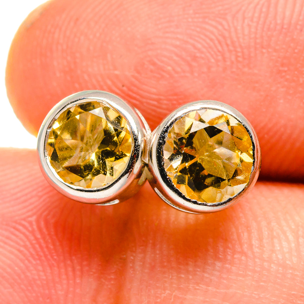 Citrine Earrings handcrafted by Anasilvercos - EARR419856