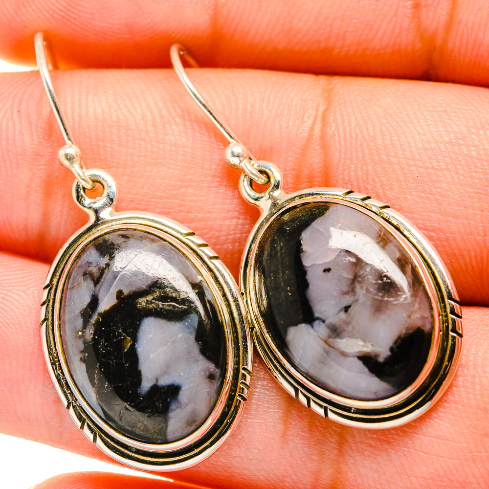 Gabbro Stone Earrings handcrafted by Anasilvercos - EARR419862