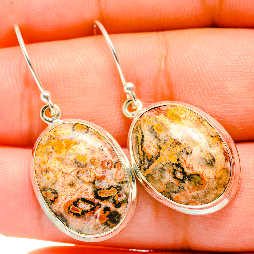 Poppy Jasper Earrings handcrafted by Anasilvercos - EARR419881