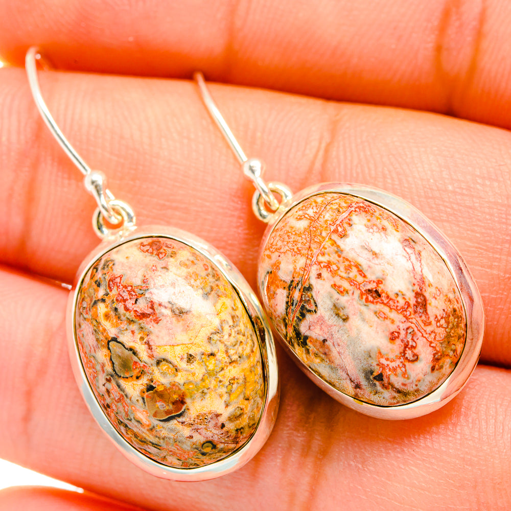 Poppy Jasper Earrings handcrafted by Anasilvercos - EARR419893