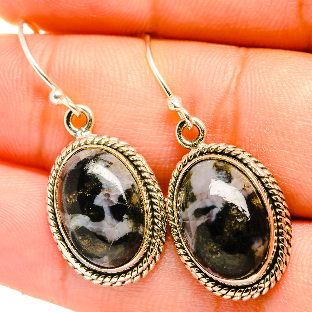 Gabbro Stone Earrings handcrafted by Anasilvercos - EARR419898