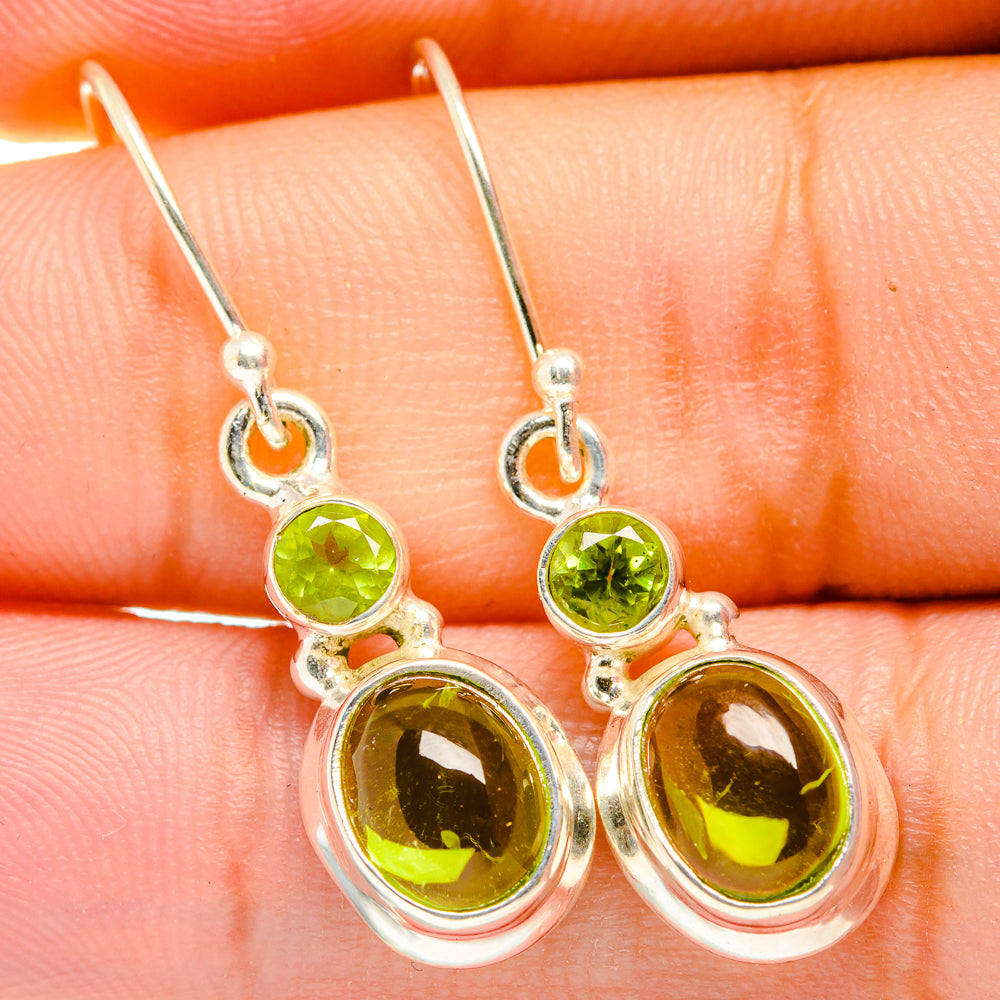 Peridot Earrings handcrafted by Anasilvercos - EARR419922