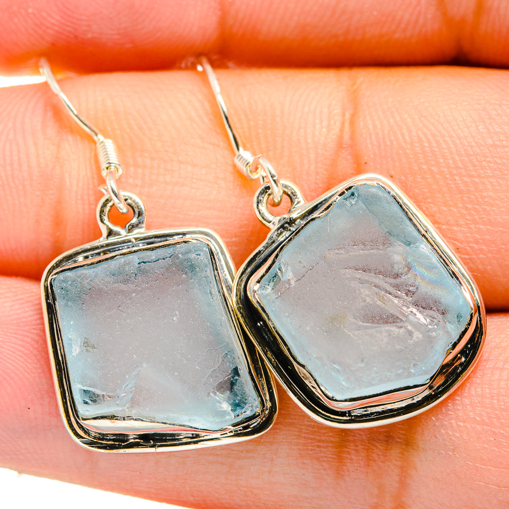 Aquamarine Earrings handcrafted by Anasilvercos - EARR419928
