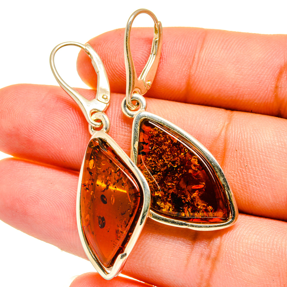 Baltic Amber Earrings handcrafted by Anasilvercos - EARR419938