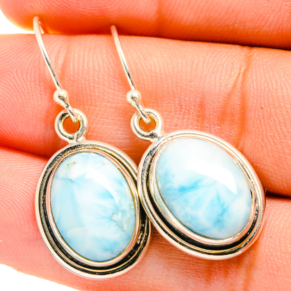 Larimar Earrings handcrafted by Anasilvercos - EARR419941