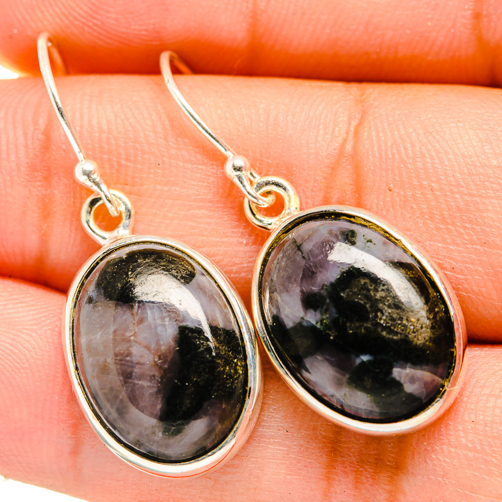 Gabbro Stone Earrings handcrafted by Anasilvercos - EARR419956