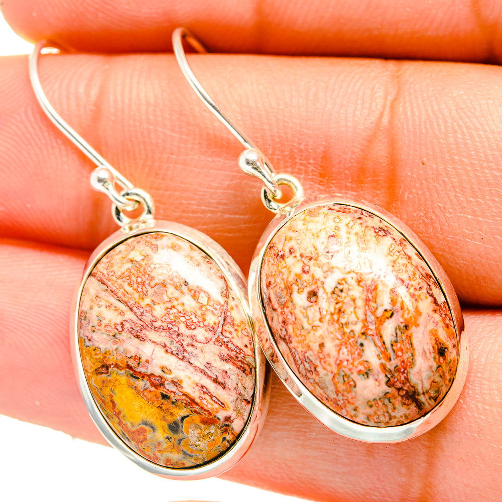 Poppy Jasper Earrings handcrafted by Anasilvercos - EARR419957
