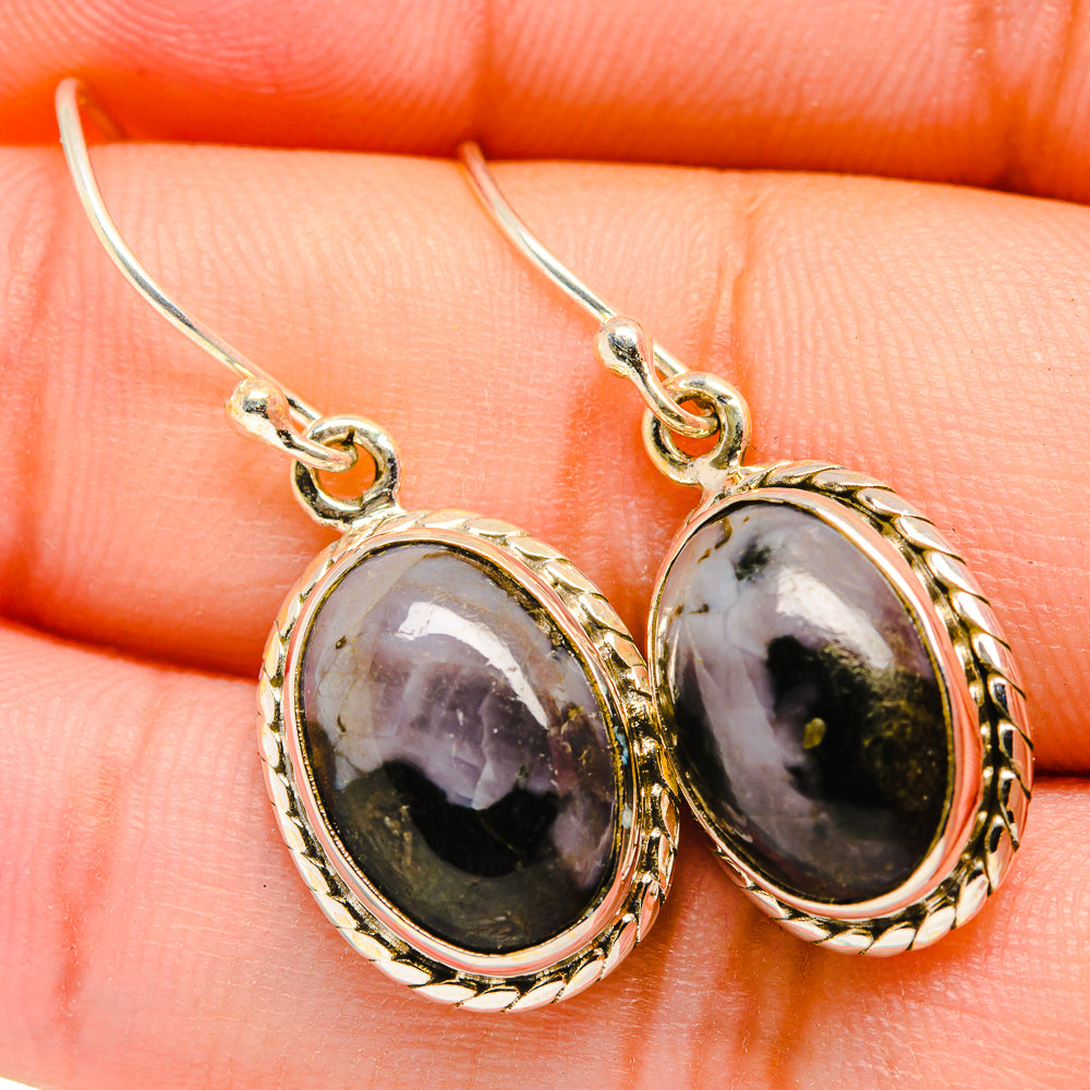 Gabbro Stone Earrings handcrafted by Anasilvercos - EARR419967