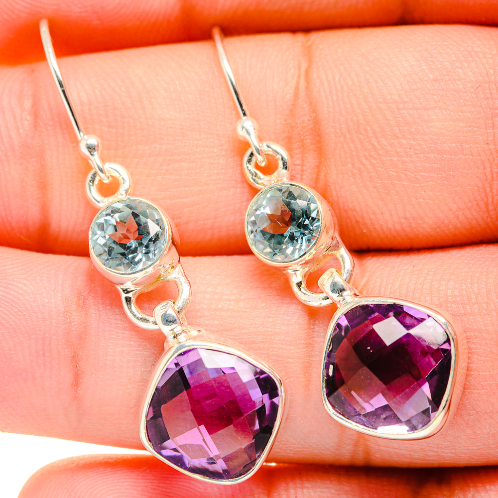 Amethyst Earrings handcrafted by Anasilvercos - EARR419969