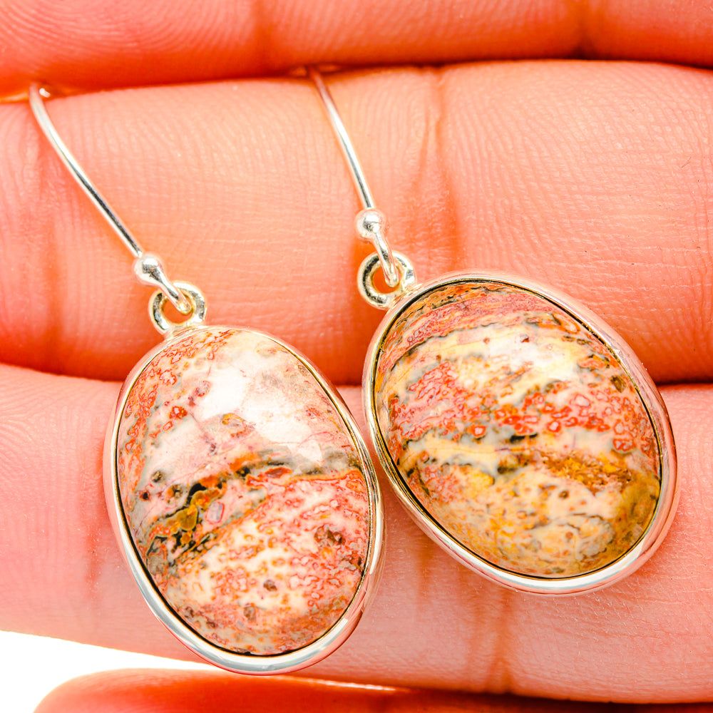 Poppy Jasper Earrings handcrafted by Anasilvercos - EARR419972