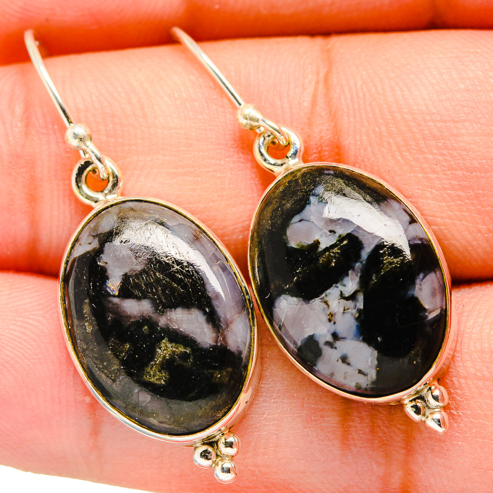Gabbro Stone Earrings handcrafted by Anasilvercos - EARR419982