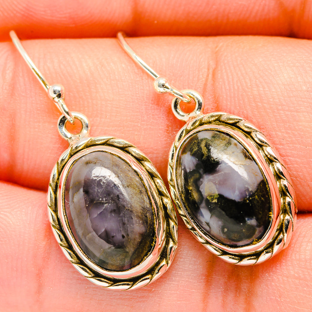 Gabbro Stone Earrings handcrafted by Anasilvercos - EARR419985