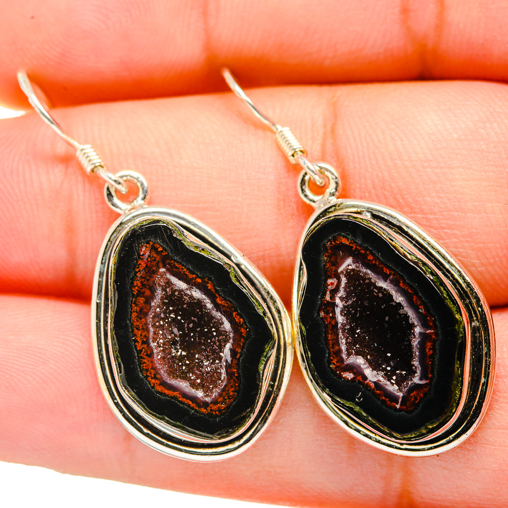 Coconut Geode Druzy Earrings handcrafted by Anasilvercos - EARR419986