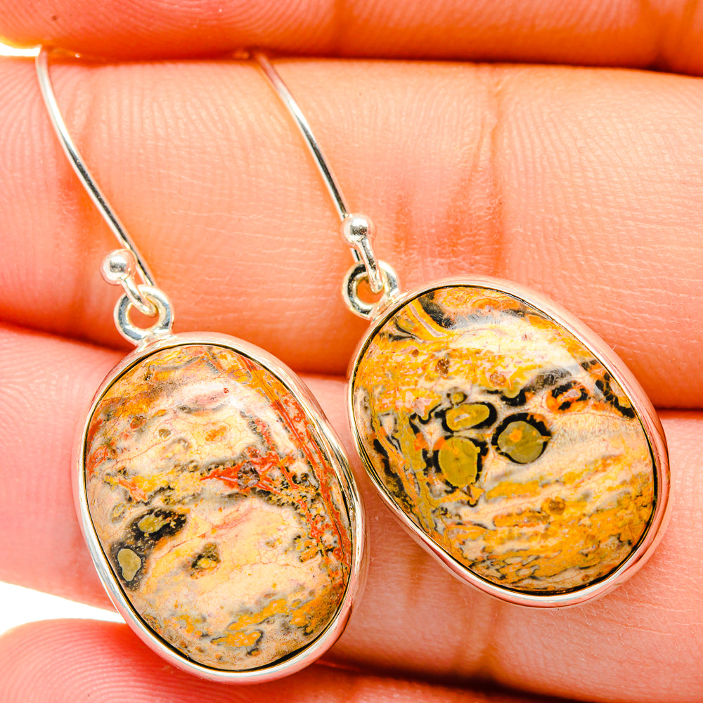 Poppy Jasper Earrings handcrafted by Anasilvercos - EARR419995