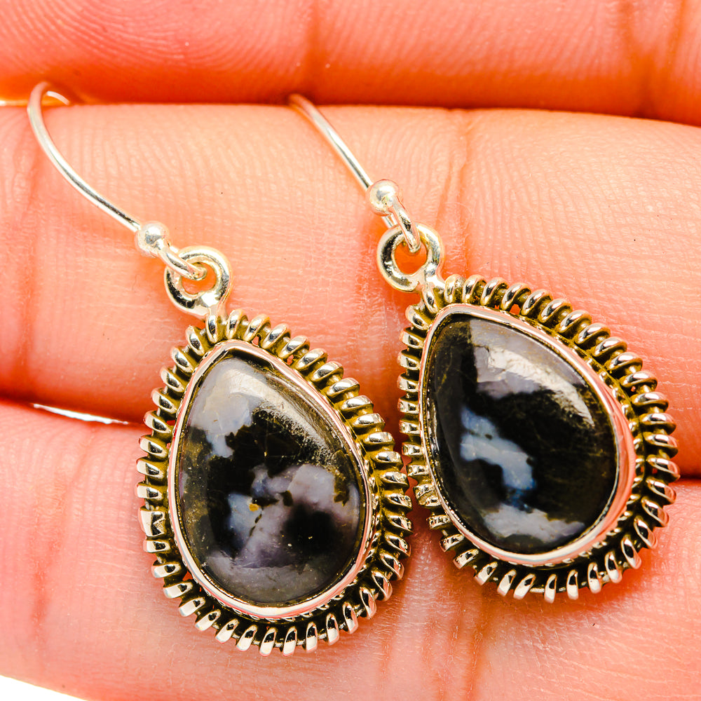 Gabbro Stone Earrings handcrafted by Anasilvercos - EARR419999