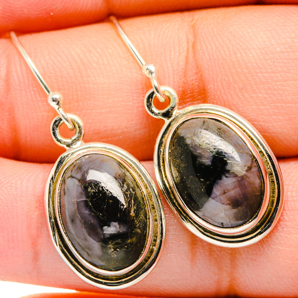 Gabbro Stone Earrings handcrafted by Anasilvercos - EARR420006