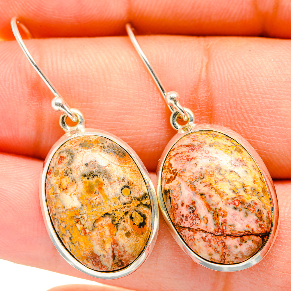 Poppy Jasper Earrings handcrafted by Anasilvercos - EARR420019