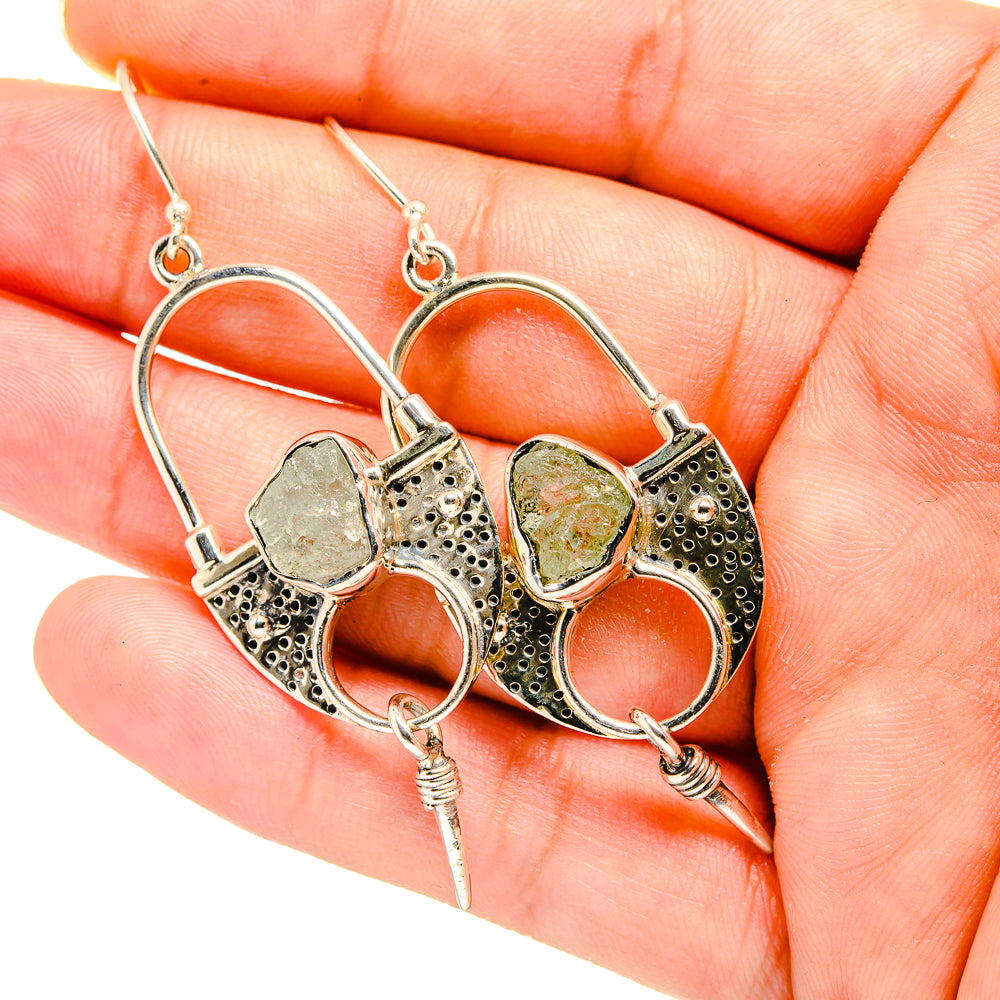 Aquamarine Earrings handcrafted by Anasilvercos - EARR420058