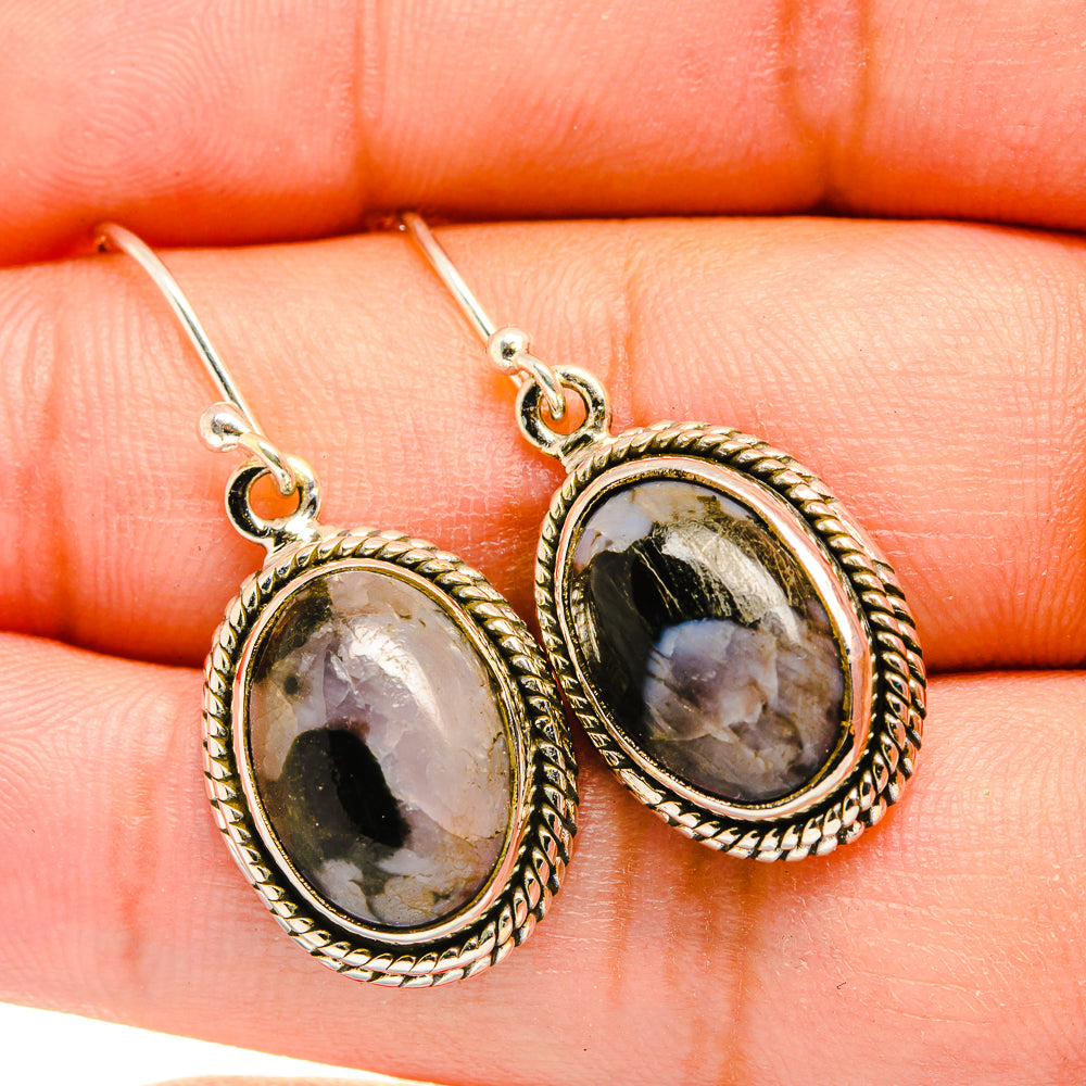 Gabbro Stone Earrings handcrafted by Anasilvercos - EARR420080