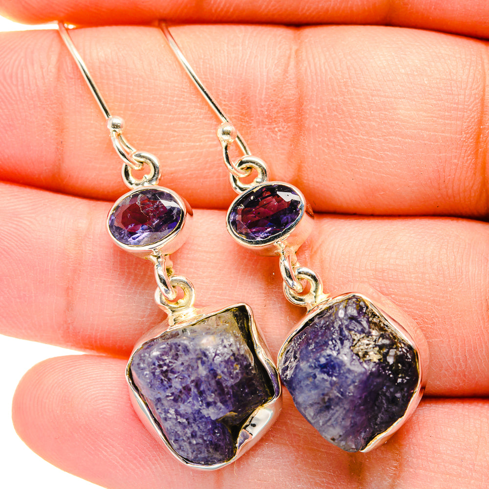 Tanzanite Earrings handcrafted by Anasilvercos - EARR420085