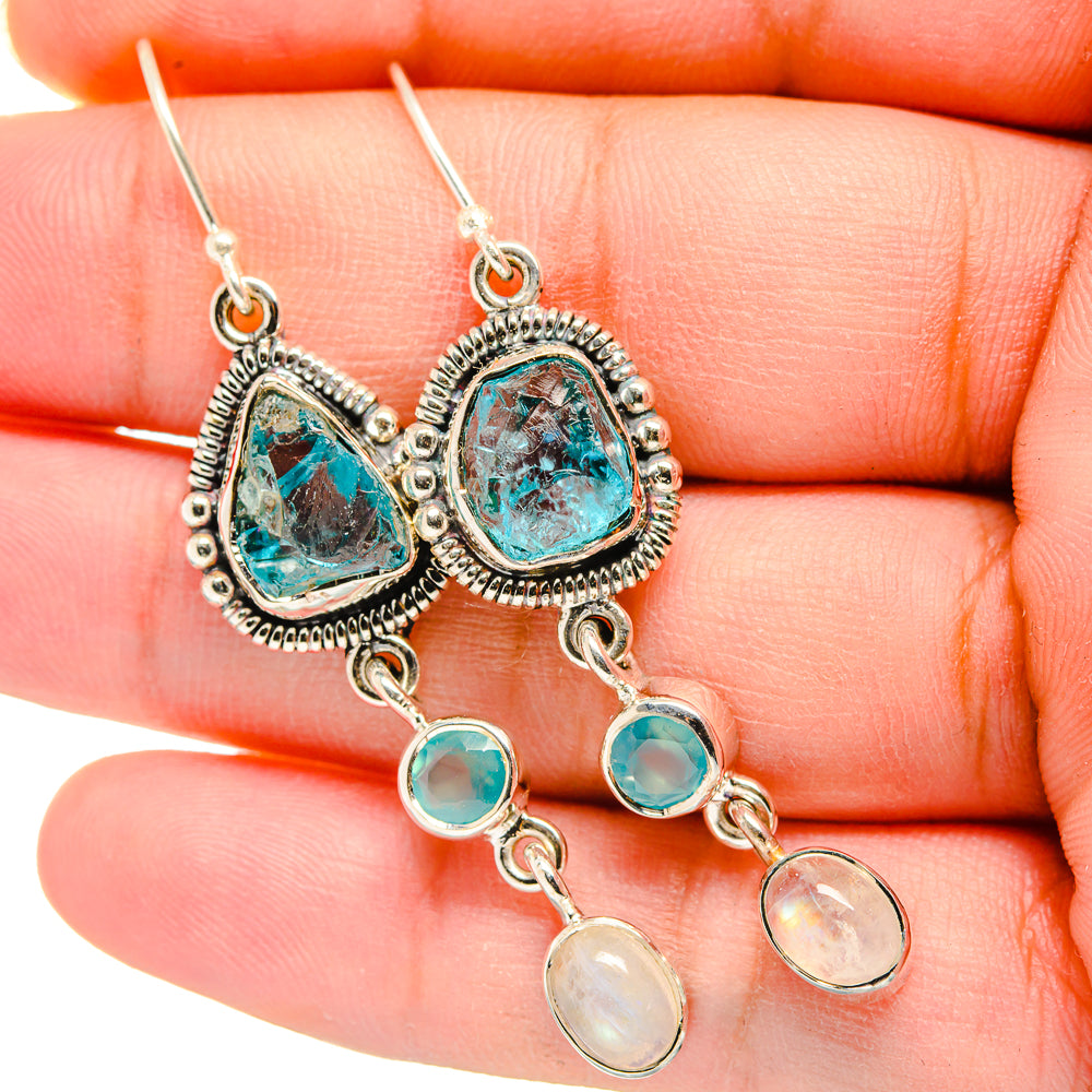 Apatite Earrings handcrafted by Anasilvercos - EARR420089