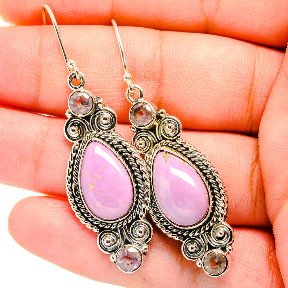 Phosphosiderite Earrings handcrafted by Anasilvercos - EARR420100