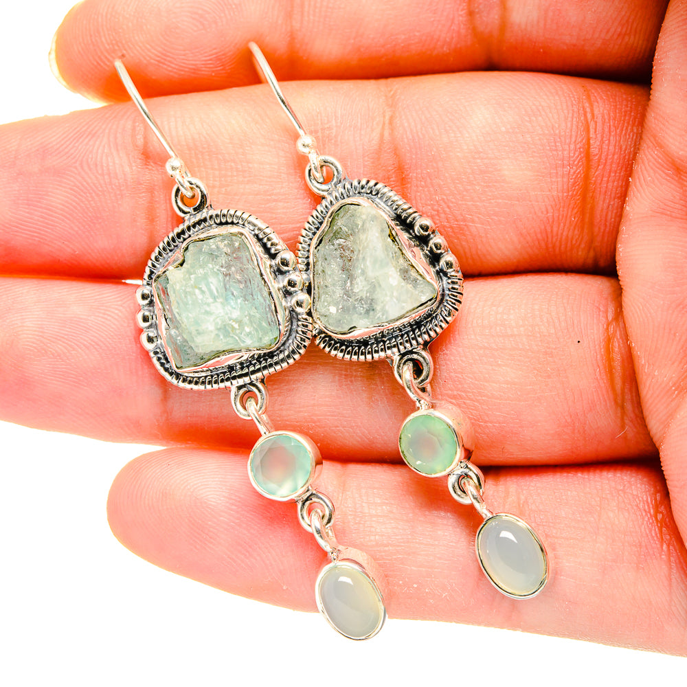 Aquamarine Earrings handcrafted by Anasilvercos - EARR420125