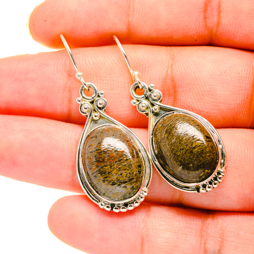 Dinosaur Bone Earrings handcrafted by Anasilvercos - EARR420142