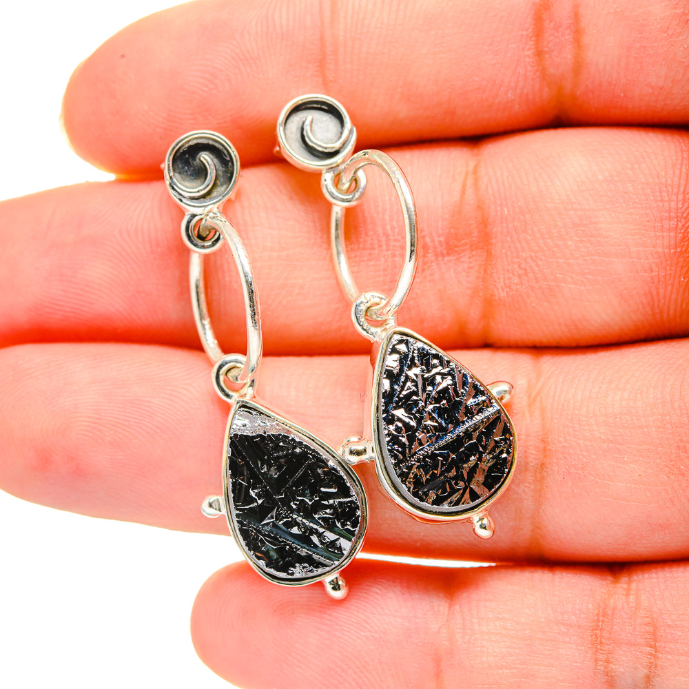 Shungite Earrings handcrafted by Anasilvercos - EARR420156
