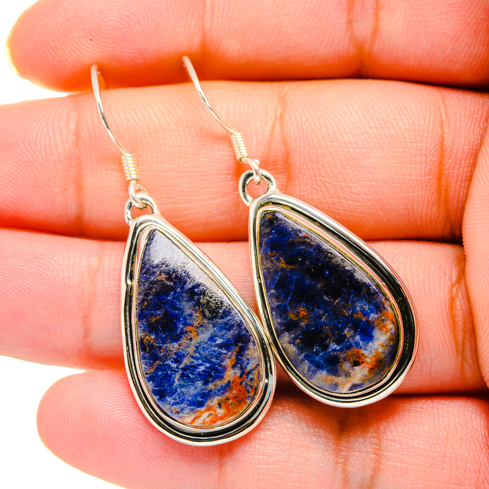 Sodalite Earrings handcrafted by Anasilvercos - EARR420162
