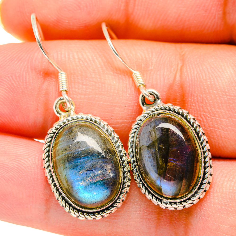 Labradorite Earrings handcrafted by Anasilvercos - EARR420171