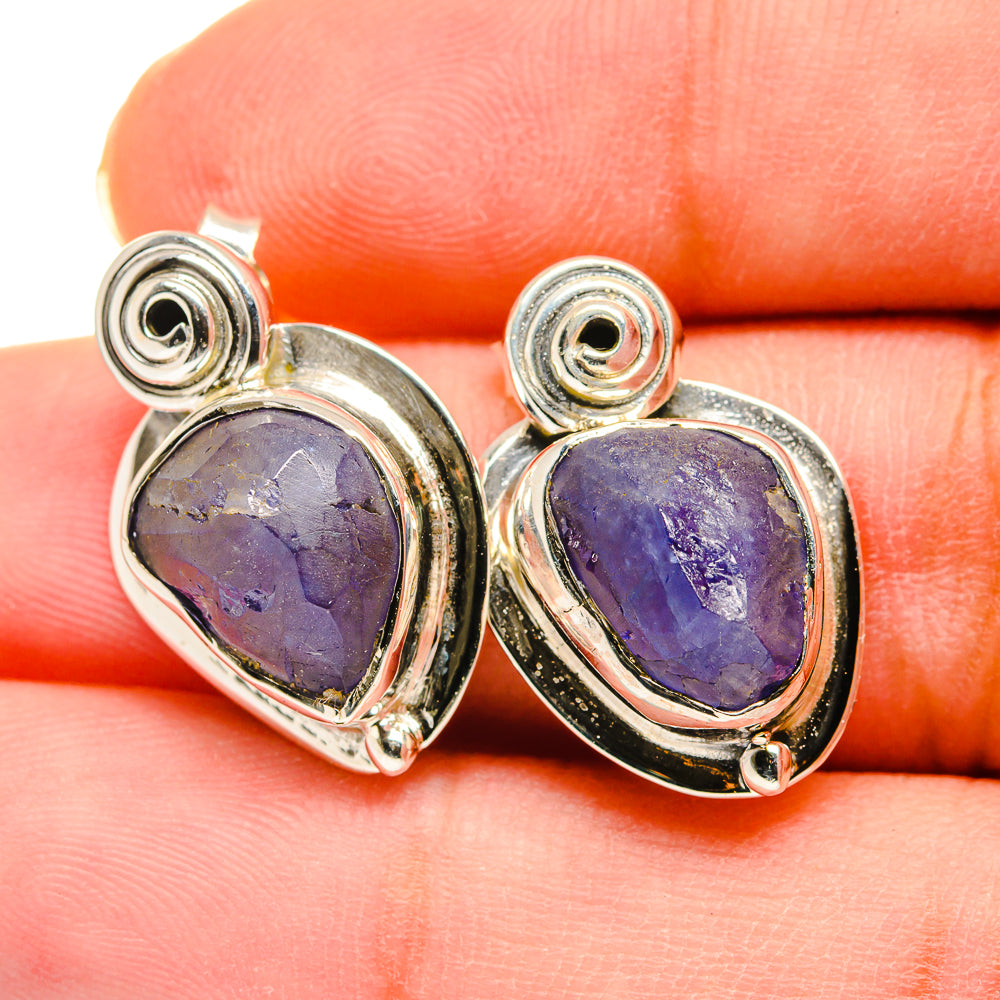 Tanzanite Earrings handcrafted by Anasilvercos - EARR420192