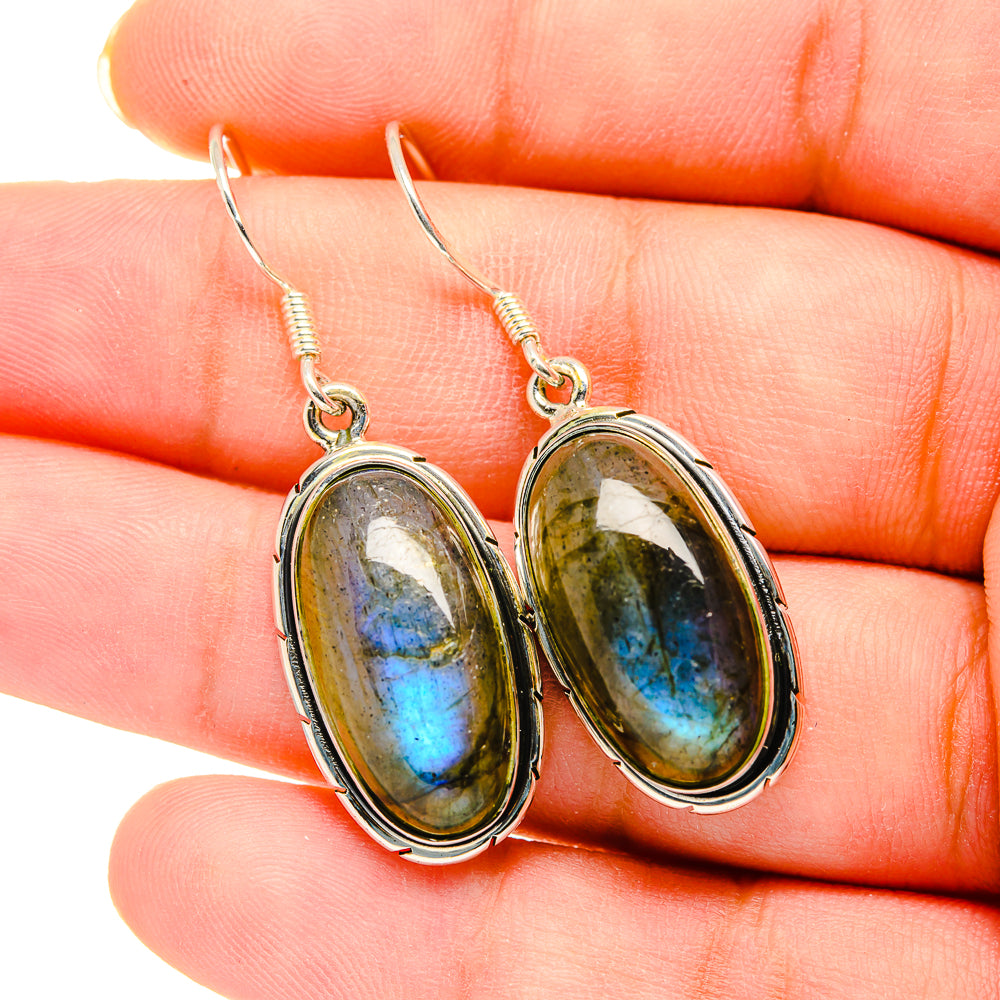 Labradorite Earrings handcrafted by Anasilvercos - EARR420197