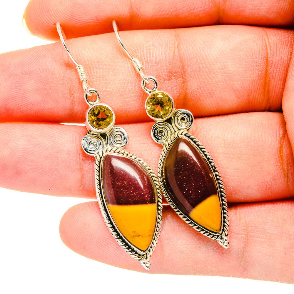 Mookaite Earrings handcrafted by Anasilvercos - EARR420198
