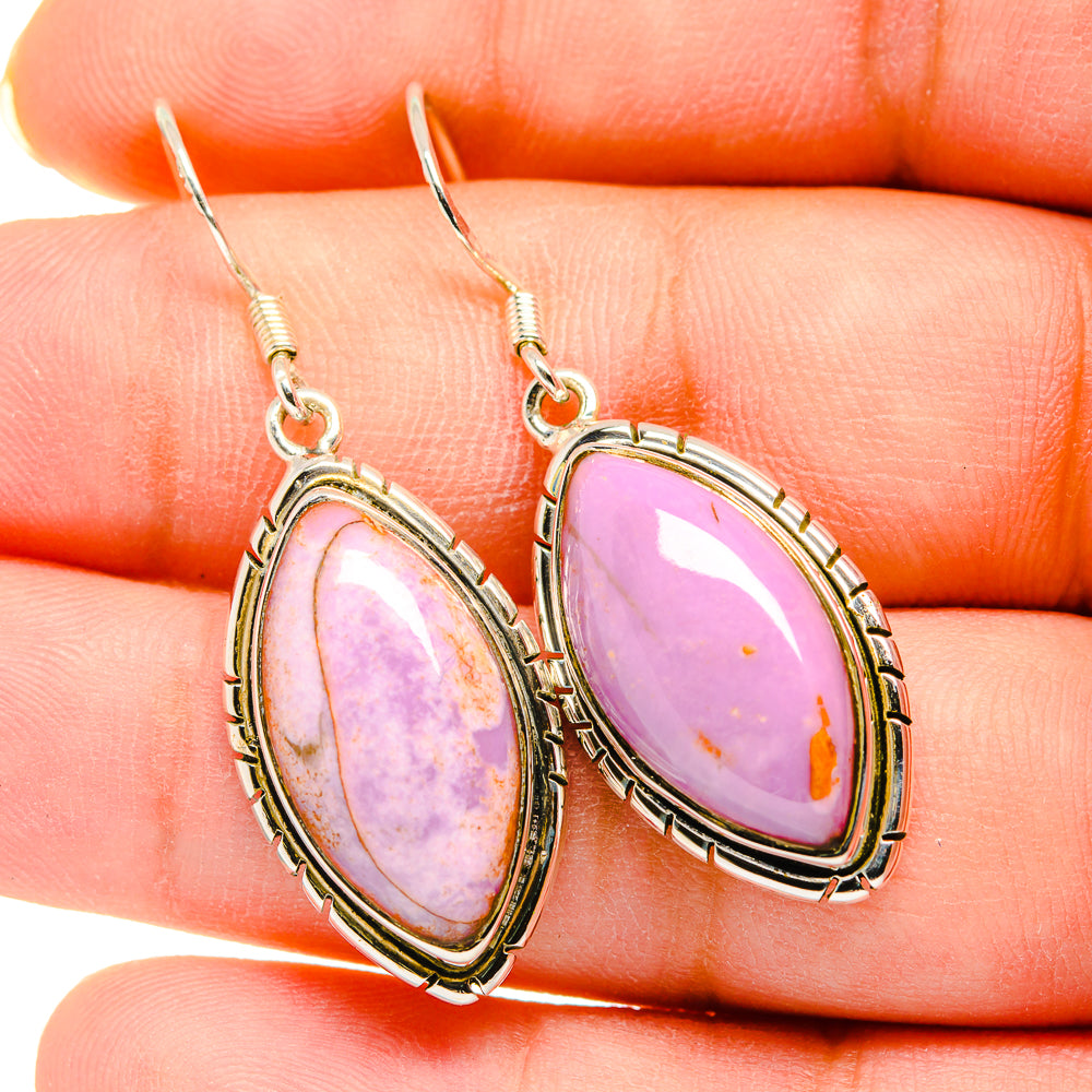 Phosphosiderite Earrings handcrafted by Anasilvercos - EARR420204