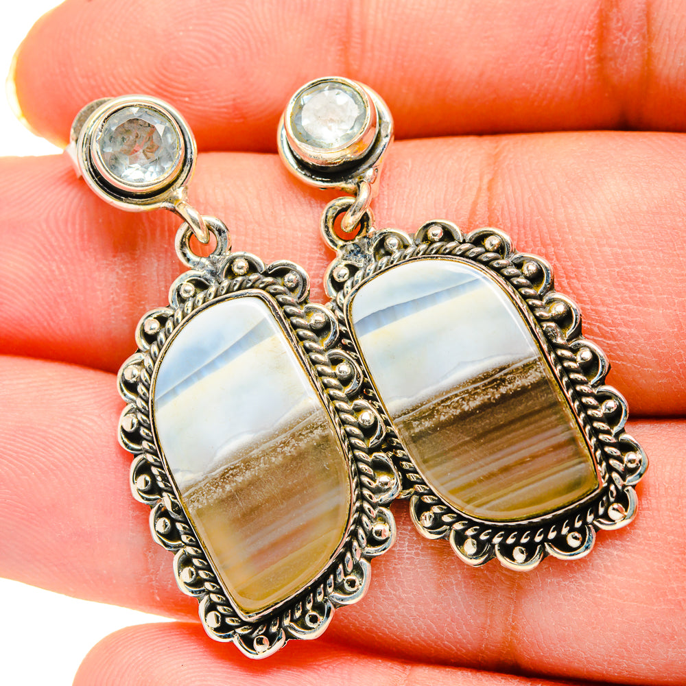 Owyhee Opal Earrings handcrafted by Anasilvercos - EARR420209