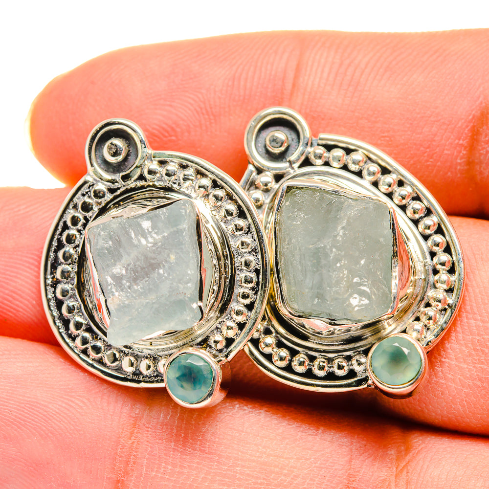 Aquamarine Earrings handcrafted by Anasilvercos - EARR420215