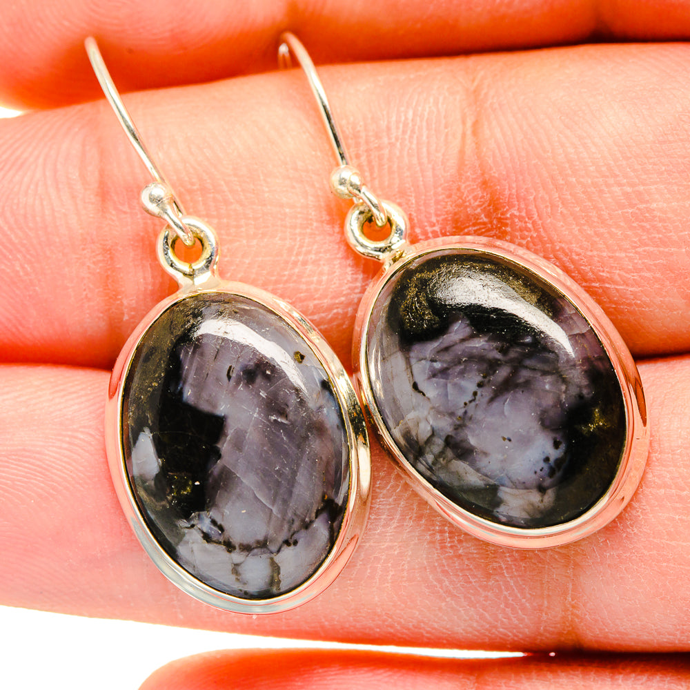 Gabbro Stone Earrings handcrafted by Anasilvercos - EARR420217