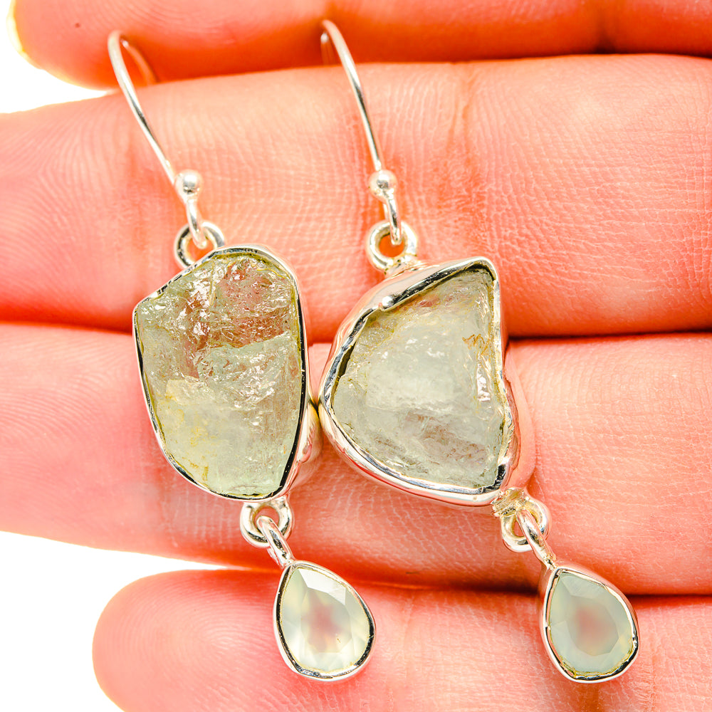 Aquamarine Earrings handcrafted by Anasilvercos - EARR420221