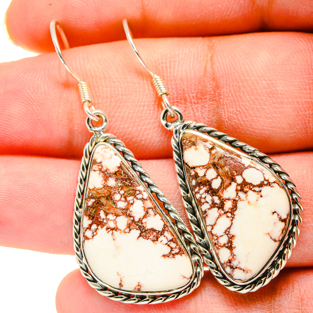 Wild Horse Jasper Earrings handcrafted by Anasilvercos - EARR420222