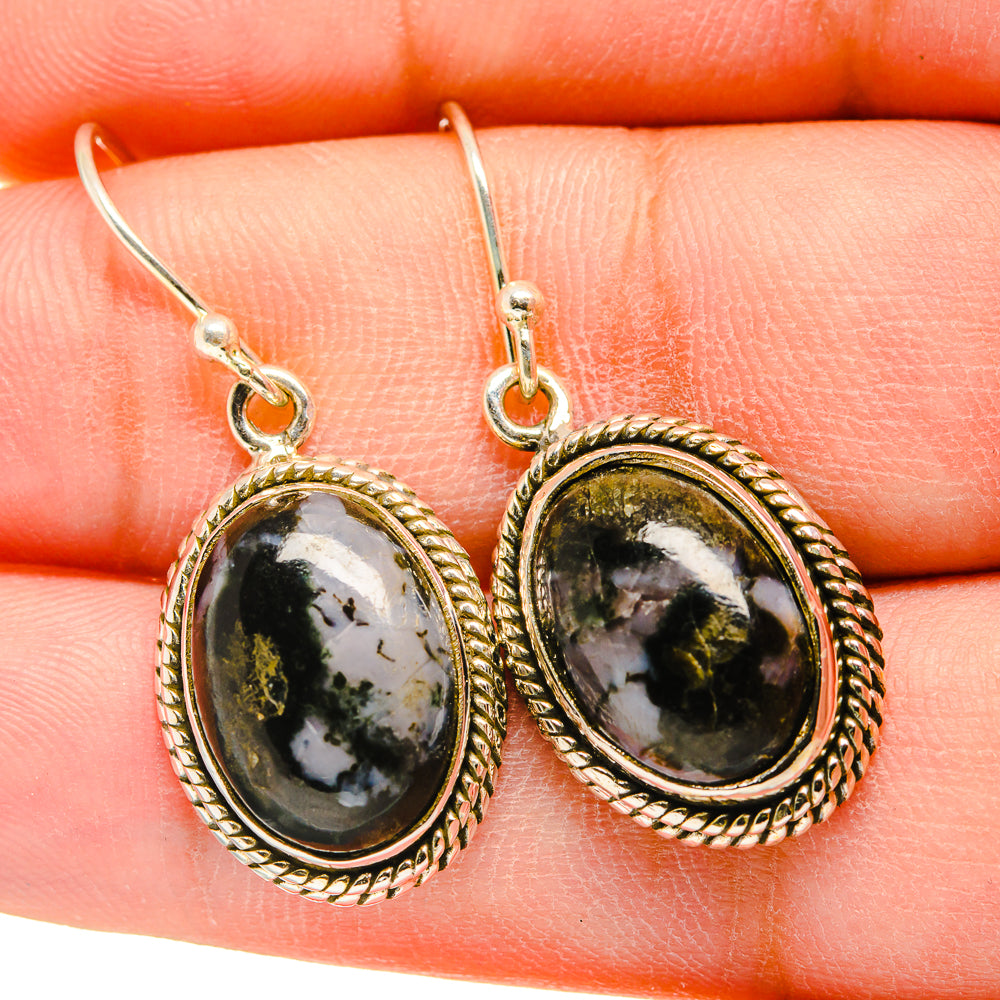 Gabbro Stone Earrings handcrafted by Anasilvercos - EARR420226