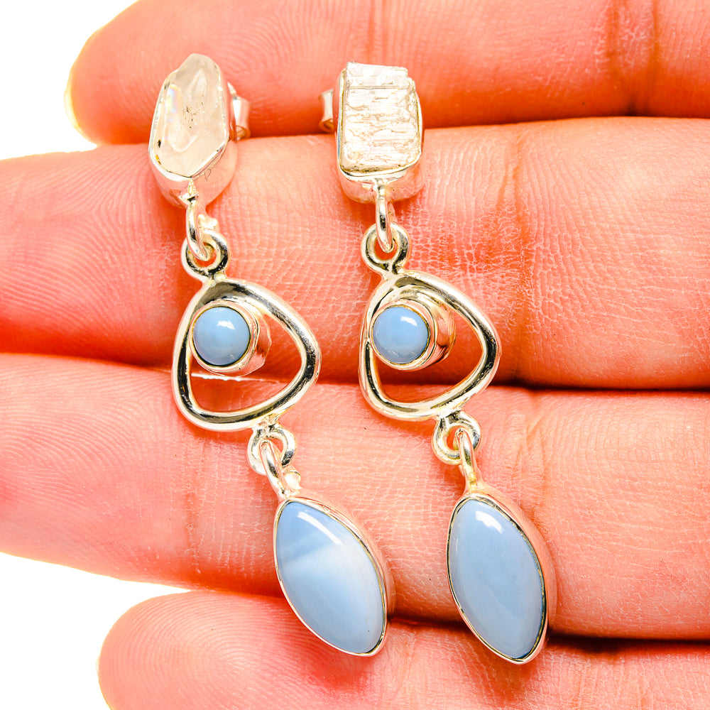 Larimar Earrings handcrafted by Anasilvercos - EARR420231