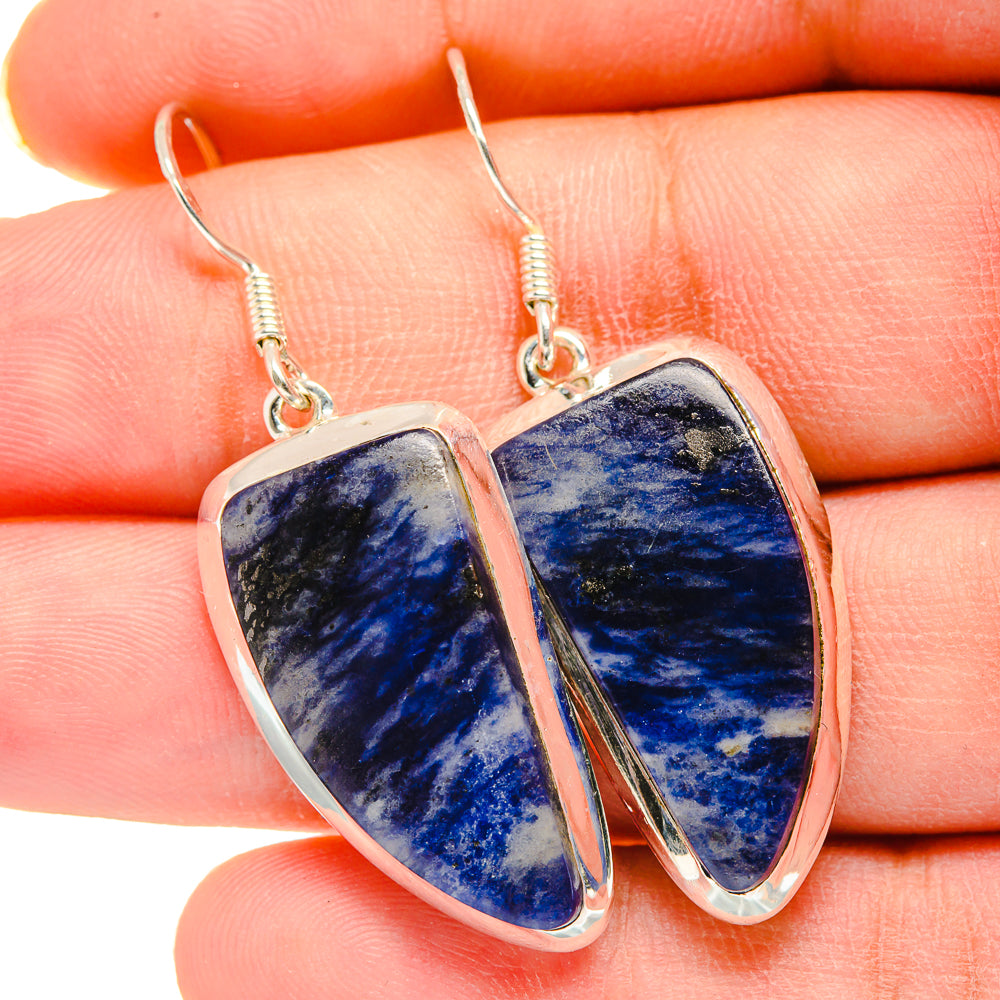 Sodalite Earrings handcrafted by Anasilvercos - EARR420234