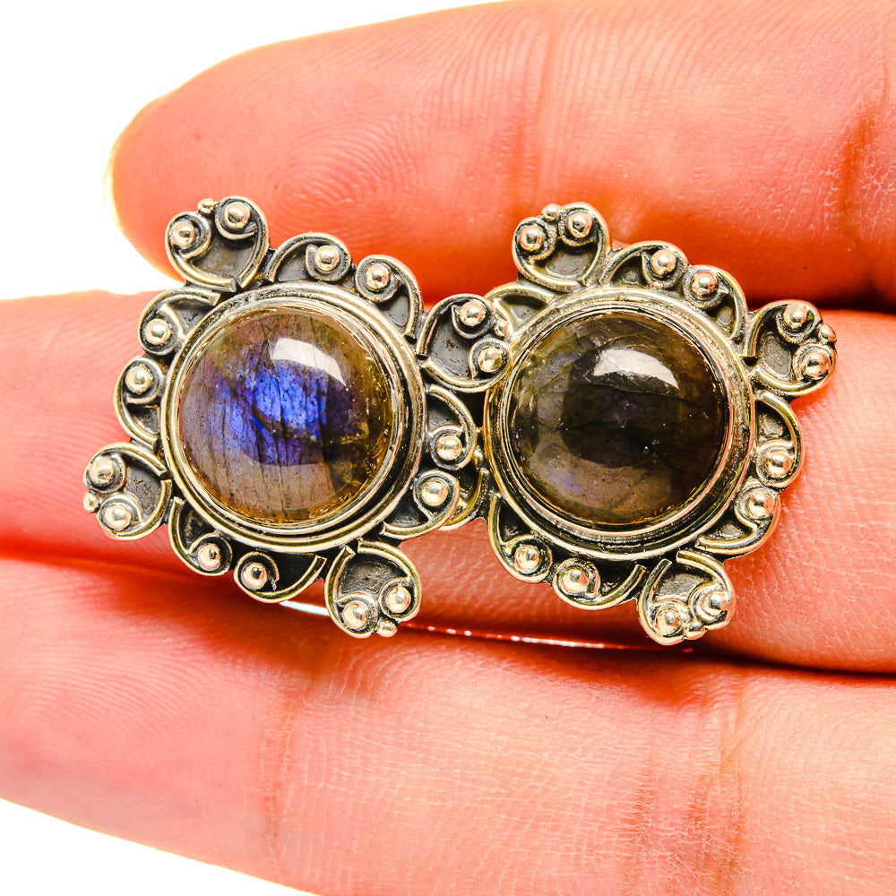 Labradorite Earrings handcrafted by Anasilvercos - EARR420235